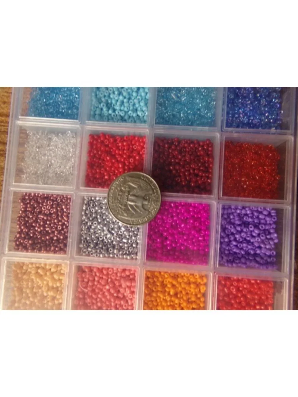 Mixed Color Seed Beads Set in Container Set #1